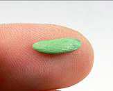 Piece of clay on a finger